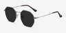 Sun Octave Silver MetalSunglass Frames from EyeBuyDirect, Angle View