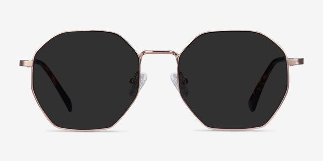 Sun Octave Rose Gold MetalSunglass Frames from EyeBuyDirect, Front View