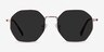 Sun Octave Rose Gold MetalSunglass Frames from EyeBuyDirect, Front View