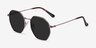Sun Octave Rose Gold MetalSunglass Frames from EyeBuyDirect, Angle View