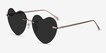 Sun Amore Gold MetalSunglass Frames from EyeBuyDirect, Angle View