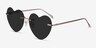 Sun Amore Gold MetalSunglass Frames from EyeBuyDirect, Angle View