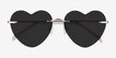 Sun Amore Gold MetalSunglass Frames from EyeBuyDirect, Closed View