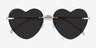 Sun Amore Gold MetalSunglass Frames from EyeBuyDirect, Closed View