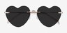 Sun Amore Rose Gold MetalSunglass Frames from EyeBuyDirect, Closed View