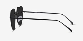 Sun Amore Noir Métal Soleil de Lunette de vue d'EyeBuyDirect, Vue de Côté