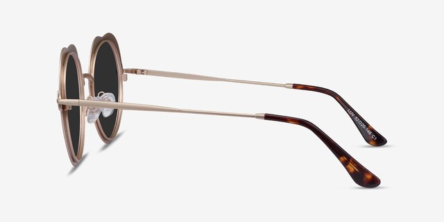 Luv Burgundy MetalSunglass Frames from EyeBuyDirect, Side View