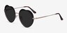 Luv Black MetalSunglass Frames from EyeBuyDirect, Angle View