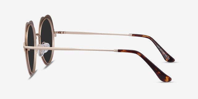 Luv Black MetalSunglass Frames from EyeBuyDirect, Side View