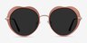 Luv Rose Gold MetalSunglass Frames from EyeBuyDirect, Front View