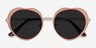 Luv Rose Gold MetalSunglass Frames from EyeBuyDirect, Closed View