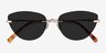 Linger Rose Gold MetalSunglass Frames from EyeBuyDirect, Closed View