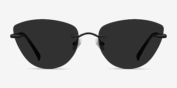 Linger Black Metal Sunglass Frames