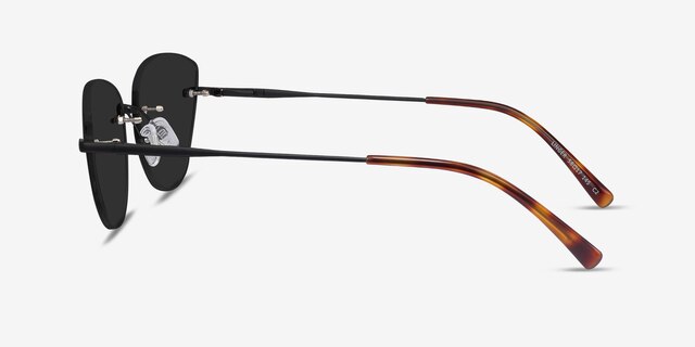 Linger Black MetalSunglass Frames from EyeBuyDirect, Side View