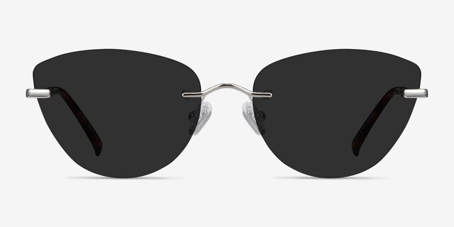 Linger Silver MetalSunglass Frames from EyeBuyDirect, Front View