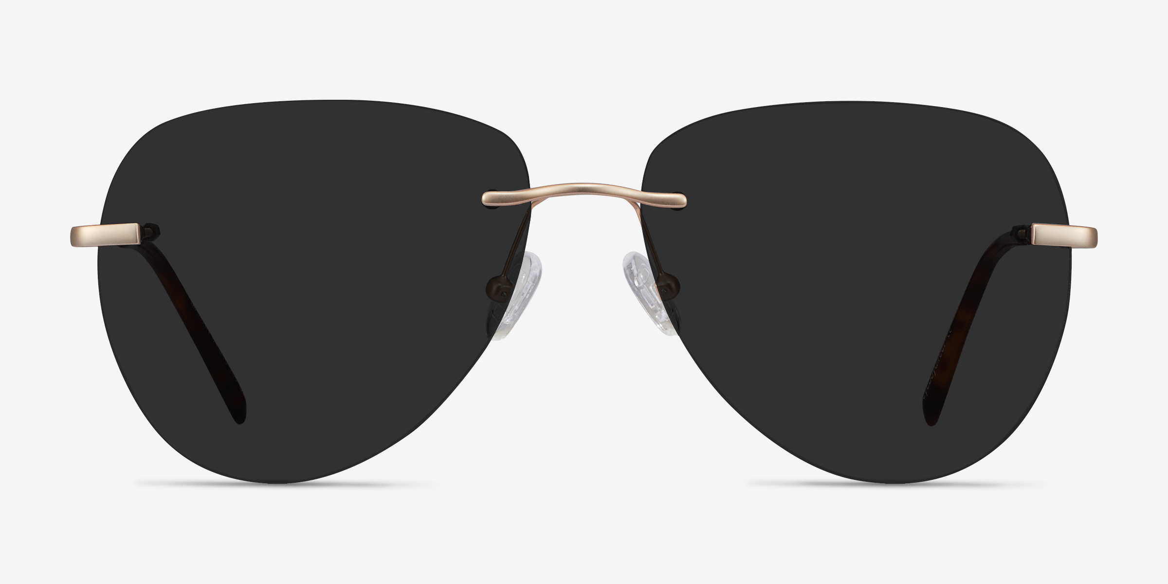 Martin Aviator Matte Gold Frame Sunglasses For Men Eyebuydirect