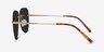 Martin Matte Gold MetalSunglass Frames from EyeBuyDirect, Side View