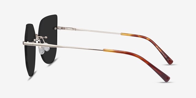 Toyah Light Gold MétalSoleil de Lunette de vue d'EyeBuyDirect, Vue de Côté