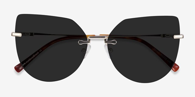 Toyah Light Gold MétalSoleil de Lunette de vue d'EyeBuyDirect, Vue Rapprochée