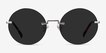 Wise Silver MetalSunglass Frames from EyeBuyDirect, Front View