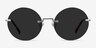 Wise Silver MetalSunglass Frames from EyeBuyDirect, Front View