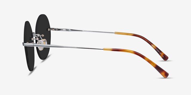 Wise Silver MetalSunglass Frames from EyeBuyDirect, Side View