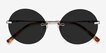 Wise Silver MetalSunglass Frames from EyeBuyDirect, Closed View