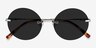 Wise Silver MetalSunglass Frames from EyeBuyDirect, Closed View
