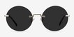 Wise Gold MetalSunglass Frames from EyeBuyDirect, Front View
