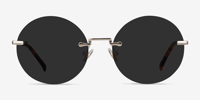 Wise Gold MetalSunglass Frames from EyeBuyDirect, Front View