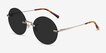 Wise Gold MetalSunglass Frames from EyeBuyDirect, Angle View