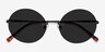 Wise Black MetalSunglass Frames from EyeBuyDirect, Closed View