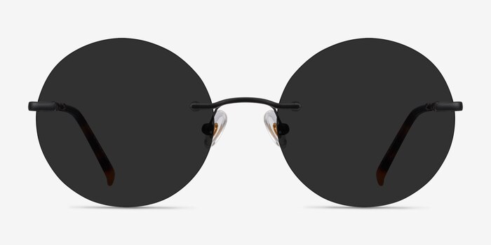 Chorus Noir Métal Soleil de Lunette de vue d'EyeBuyDirect