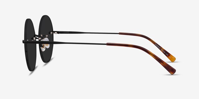Chorus Black MetalSunglass Frames from EyeBuyDirect, Side View