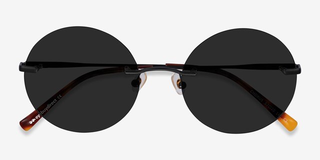 Chorus Black MetalSunglass Frames from EyeBuyDirect, Closed View