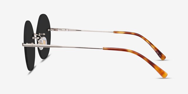 Chorus Light Gold MetalSunglass Frames from EyeBuyDirect, Side View