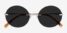 Chorus Light Gold MetalSunglass Frames from EyeBuyDirect, Closed View