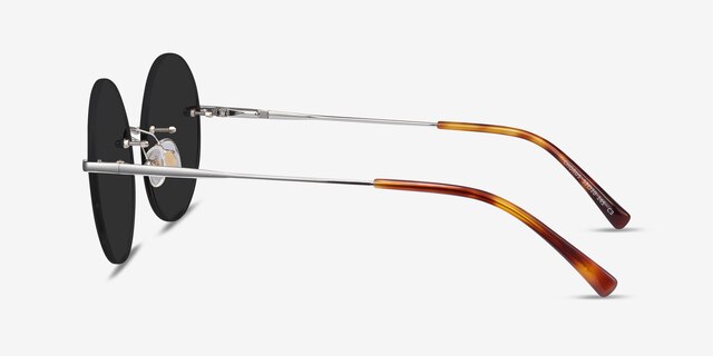 Chorus Silver MetalSunglass Frames from EyeBuyDirect, Side View