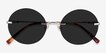 Chorus Silver MetalSunglass Frames from EyeBuyDirect, Closed View