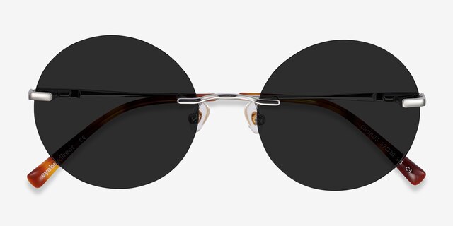 Chorus Silver MetalSunglass Frames from EyeBuyDirect, Closed View