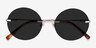 Chorus Silver MetalSunglass Frames from EyeBuyDirect, Closed View