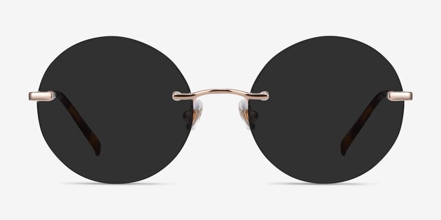 Chorus Rose Gold MetalSunglass Frames from EyeBuyDirect, Front View