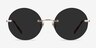 Chorus Rose Gold MetalSunglass Frames from EyeBuyDirect, Front View
