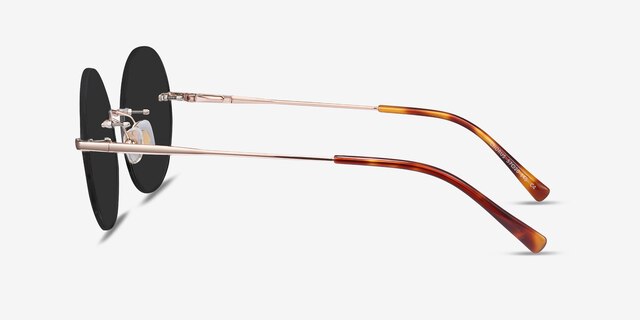 Chorus Rose Gold MetalSunglass Frames from EyeBuyDirect, Side View