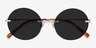 Chorus Rose Gold MetalSunglass Frames from EyeBuyDirect, Closed View