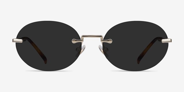 Daze Light Gold MetalSunglass Frames from EyeBuyDirect, Front View
