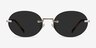 Daze Light Gold MetalSunglass Frames from EyeBuyDirect, Front View