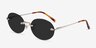 Daze Light Gold MetalSunglass Frames from EyeBuyDirect, Angle View