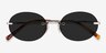 Daze Light Gold MetalSunglass Frames from EyeBuyDirect, Closed View