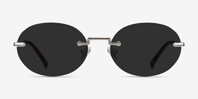 Daze Silver MetalSunglass Frames from EyeBuyDirect, Front View